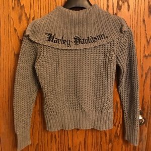 Harley Davidson Knitted Cable Sweater